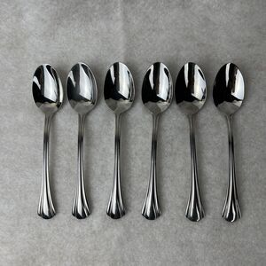 Lot Of 6 Pfaltzgraff MARGATE Teaspoons 5 7/8”Stainless Flatware